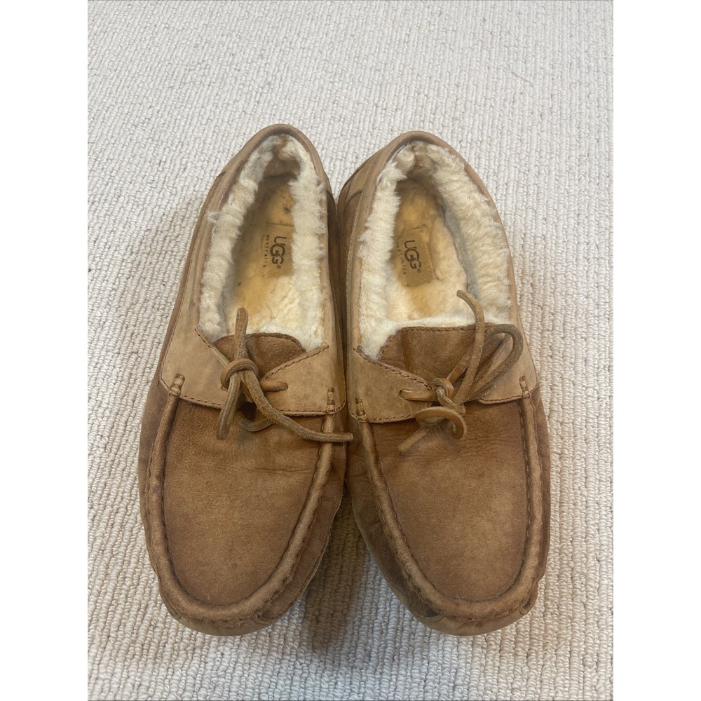 Ugg Men's 10 Byron Suede Wool Slip On Moccasins Loafer Slipper